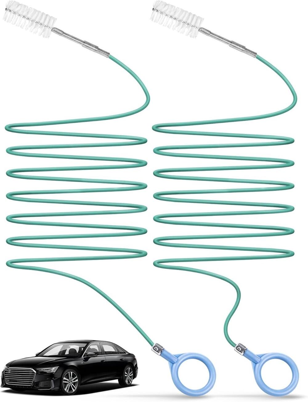 2 Pk Auto Sunroof Drain Cleaning Tool 78 in Flexible Tube Cleaning Brush Tool